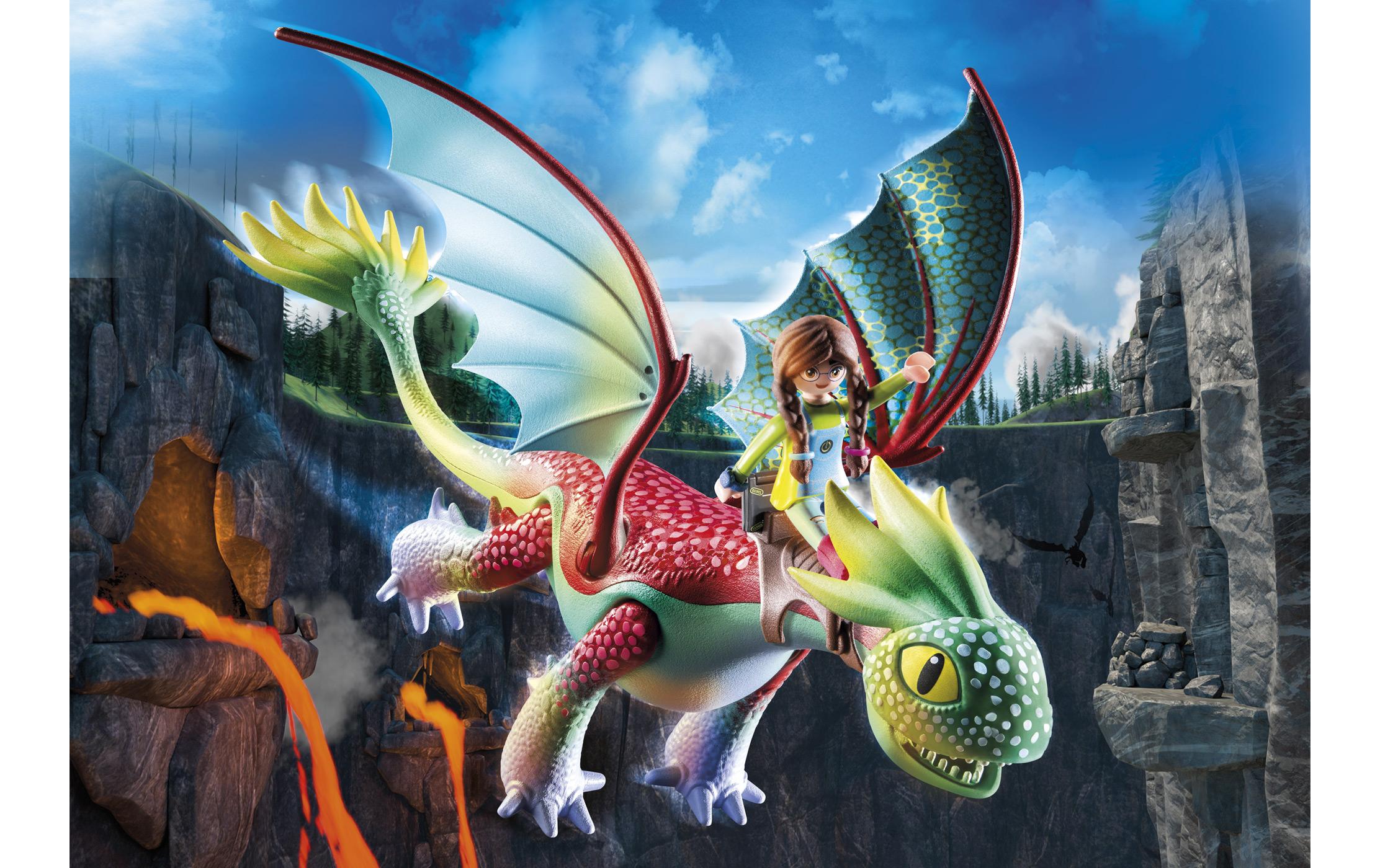 Dragons The Nine Realms – Feathers & Alex 71083Drachen-Spielset
