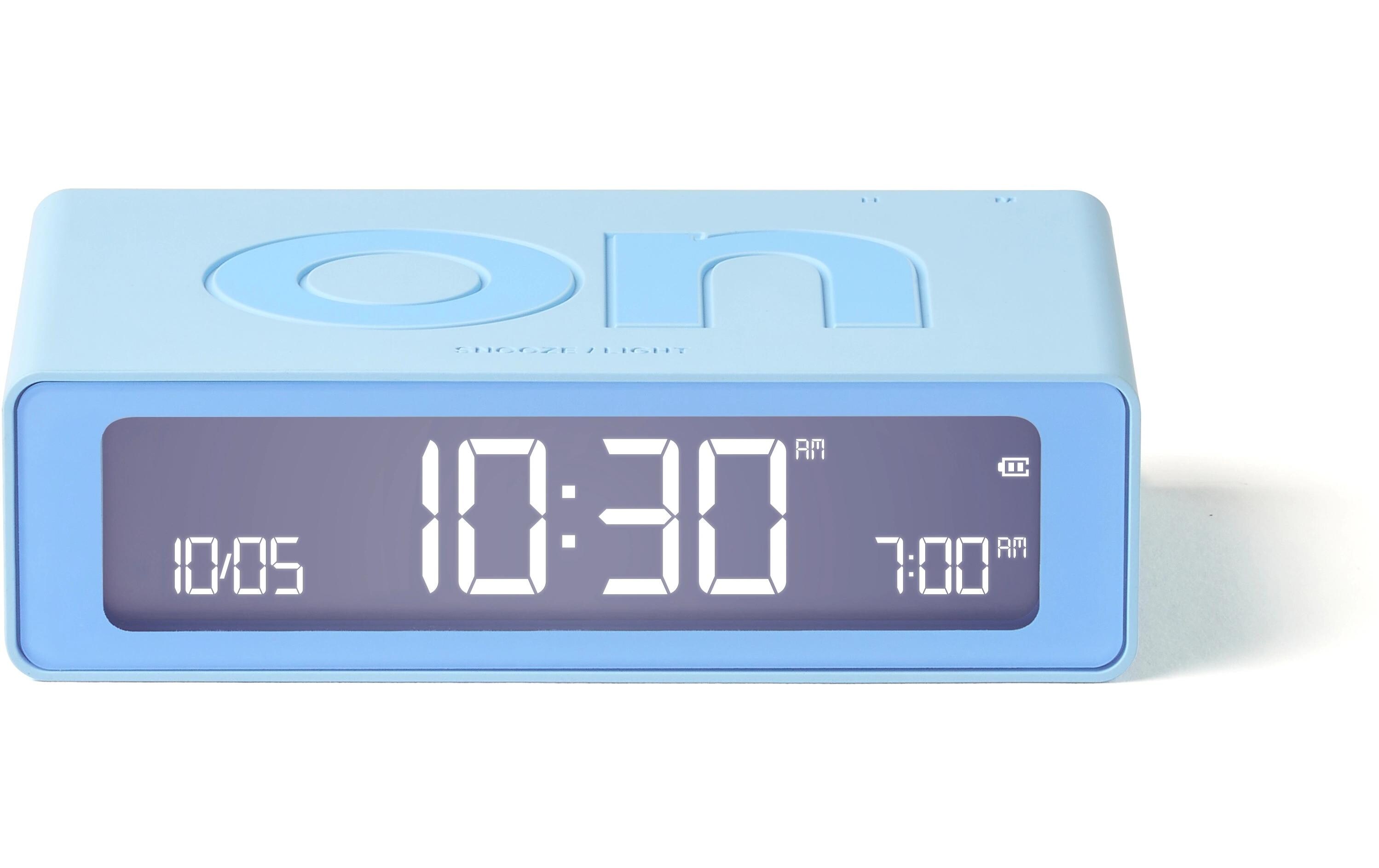 Digitalwecker Flip Mini HellblauMini LCD-Wecker mit Umkehrfunktion (On/Off)
