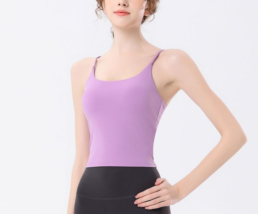 Claduodoe - Effen yoga camisole top