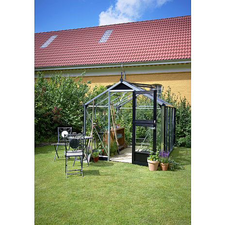 Juliana Compact drivhus - Aluminium