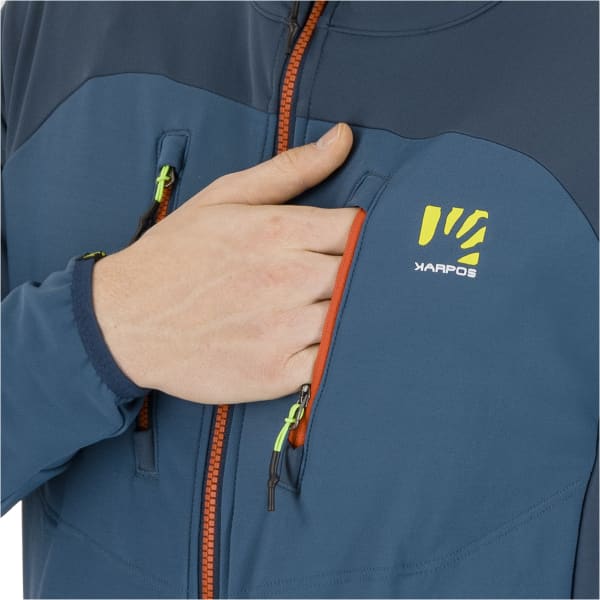 Veste polaire ski rando KARPOS ALAGNA EVO JKT STARGAZER/MIDNIGHT/FIERY RED