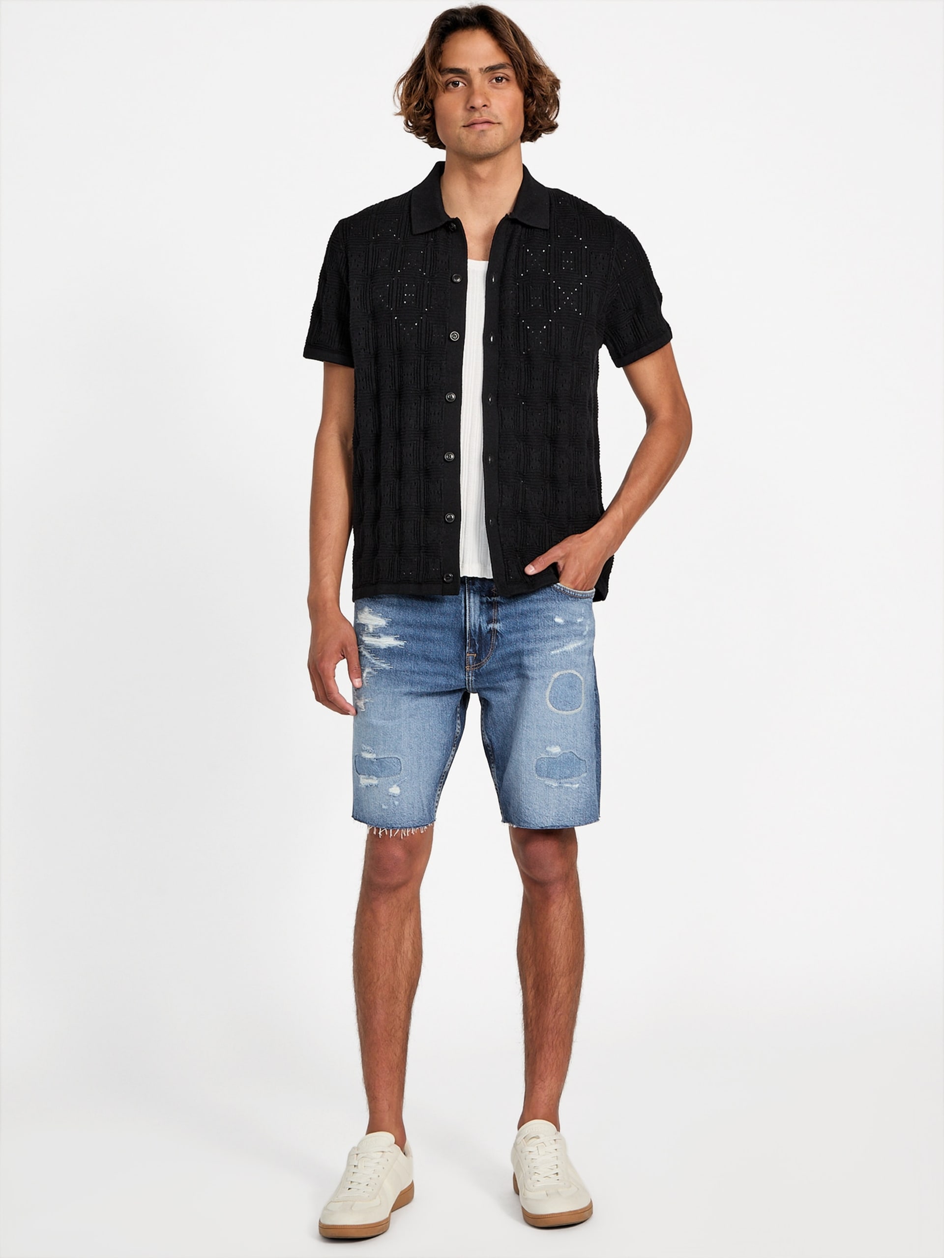 Shorts jeans desgastados Eco Wyatt