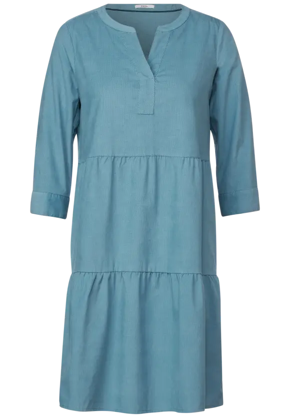 Cordkleid mit 3/4-Arm - adriatic blue