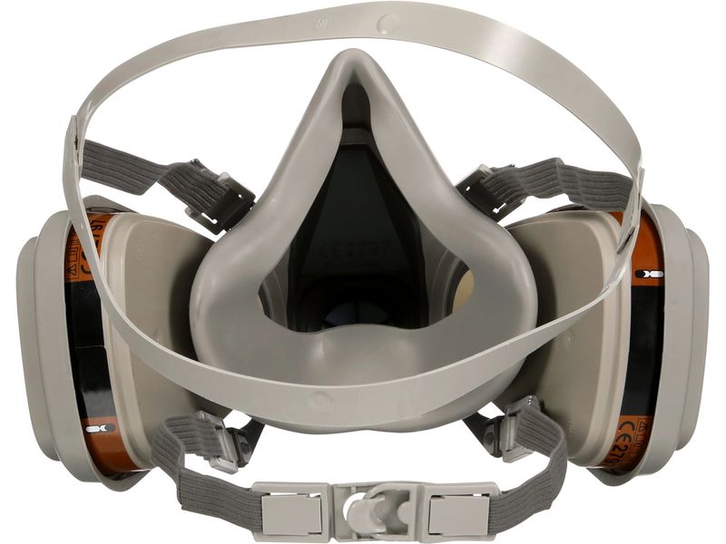 3M Farbspritzmaske 6002C inkl. Ersatzfilter A /FFP2 Farbspritzmaske mit Wechselfilter, 1 Stück enthalten