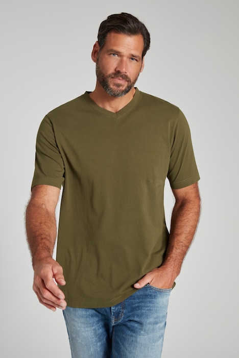 JP 1880 T-Shirt, Basic, V-Ausschnitt, bis 8XL