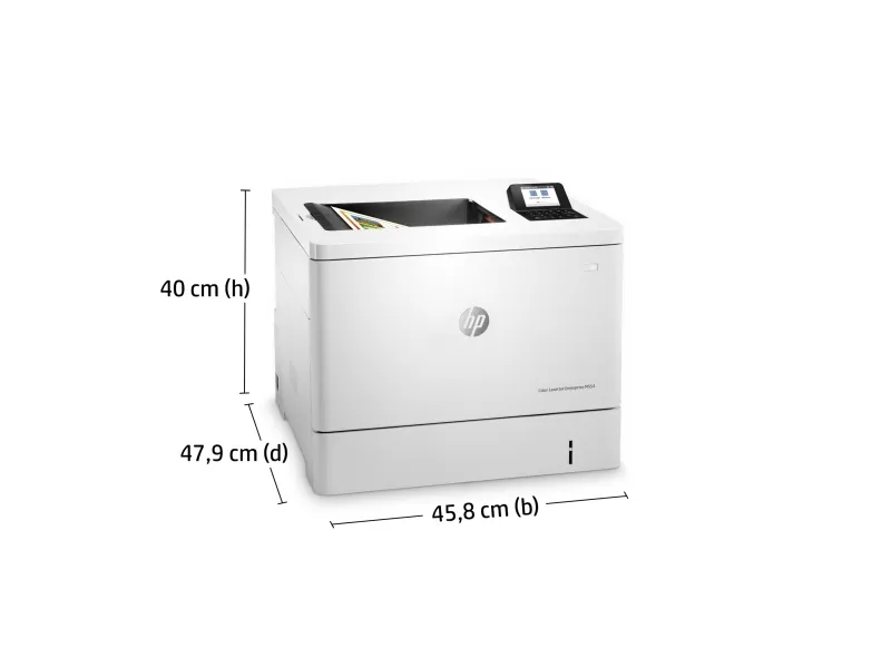 HP LaserJet Enterprise M554dn - Printer - farve - Duplex - laser - A4/Legal - 1200 x 1200 dpi - op til 33 spm (mono) / op til 33 spm (farve) - kapacitet: 650 ark - USB 2.0, Gigabit LAN, USB 2.0 vært