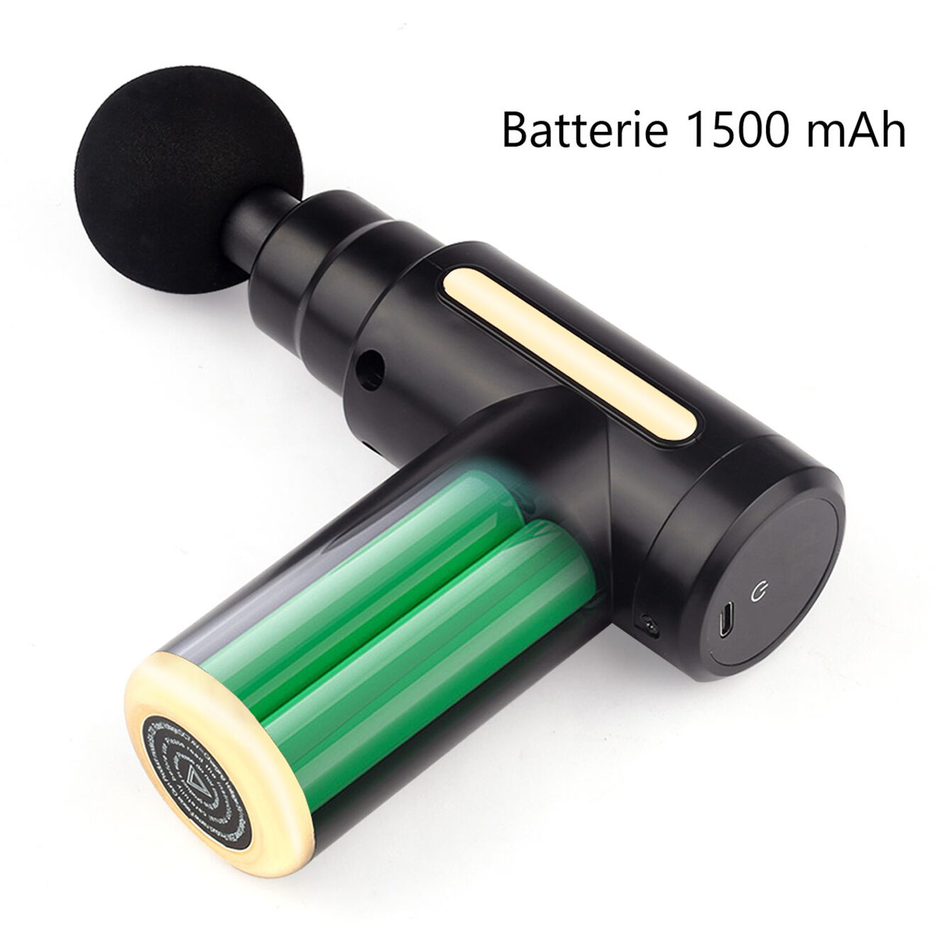 Onamaste Mini pistolet de massage noir