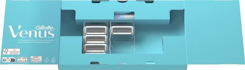 Gillette - Venus Scheersysteem - Inclusief 5 Scheermesjes - Voor Huid En Schaamhaar