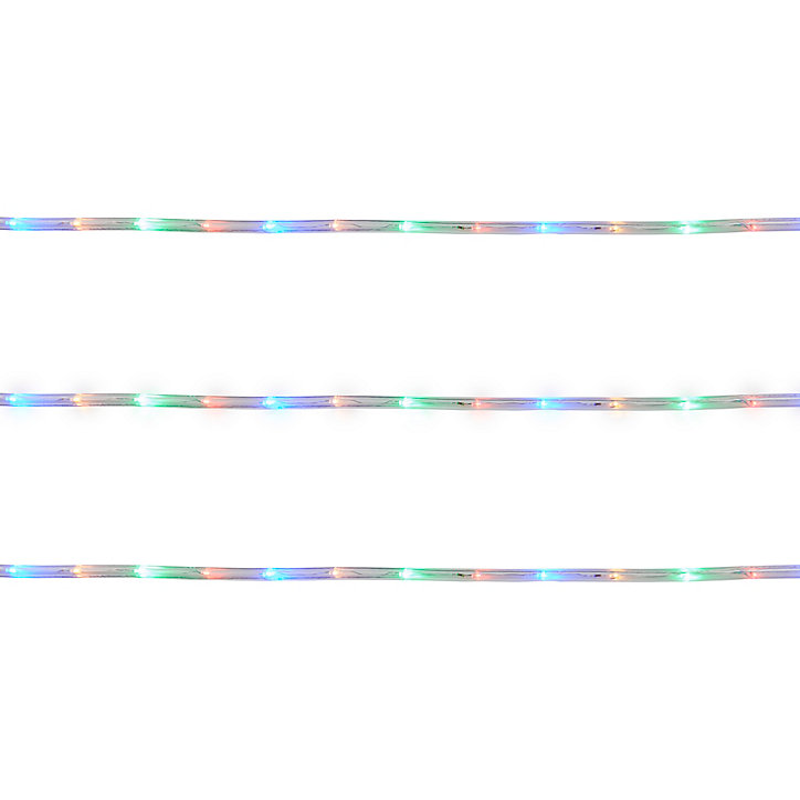 Guirlande lumineuse LED intérieure et extérieure multicolore câble noir 8 m