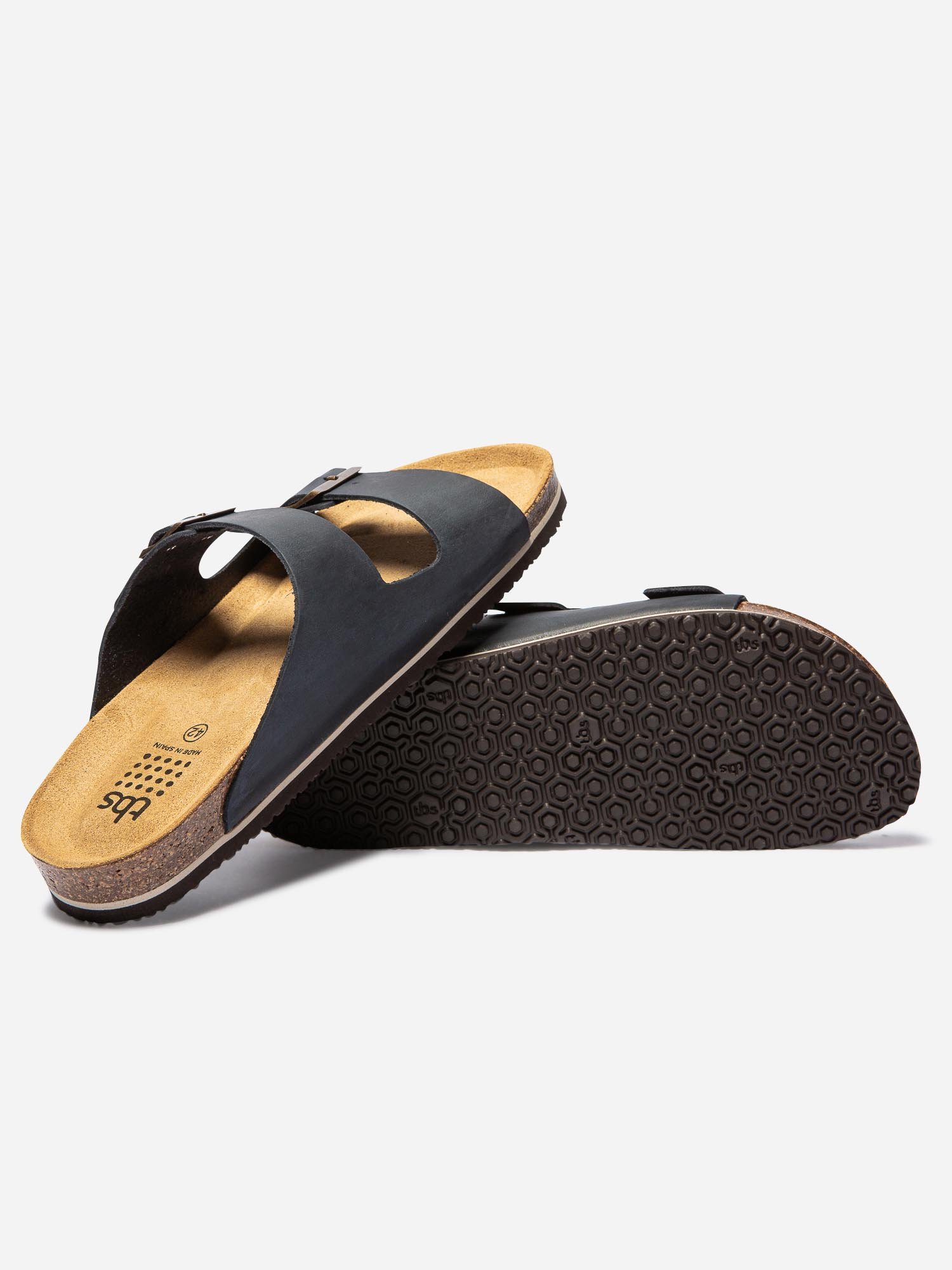 Mules Homme Casual Cuir Marine
