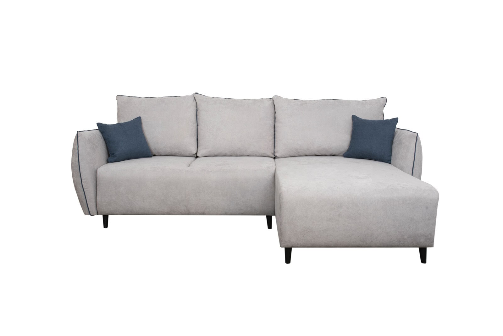 Ecksofa Firenze 257x94x168 cm grau