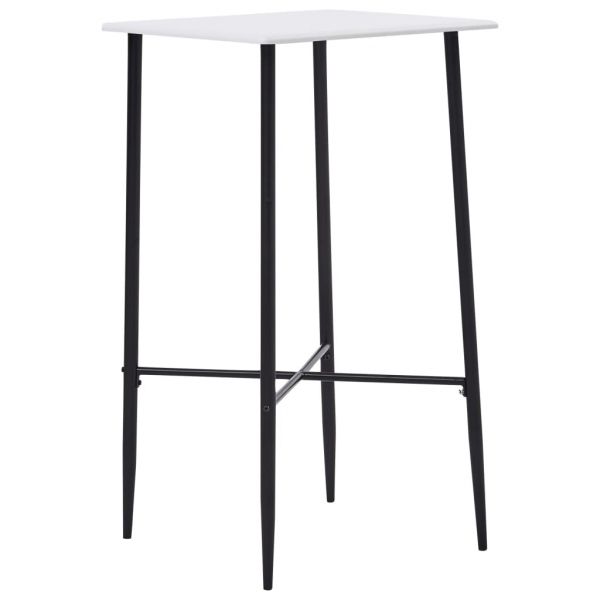 Mesa de Bar 60x60x111 cm MDF Branco - 281550