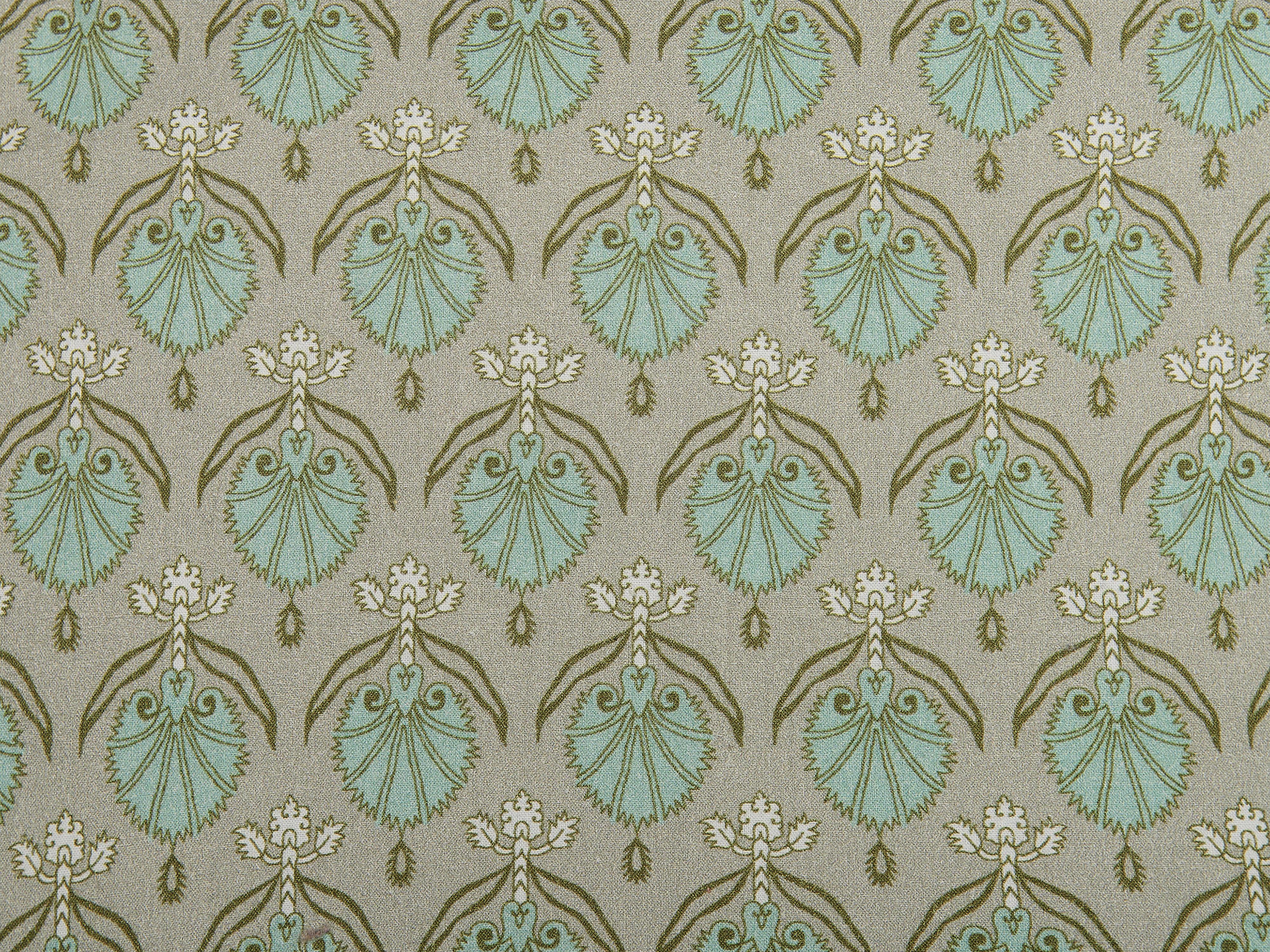 Sierkussen PICTUS Fluweel 45 x 45 cm Groen bladpatroon