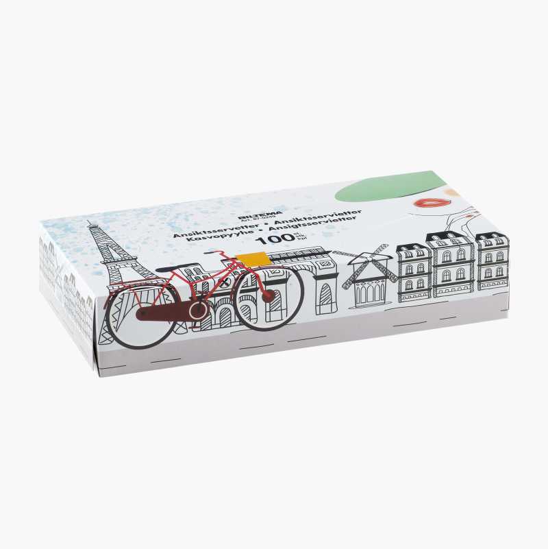 Ansiktsservietter, 100-pk.