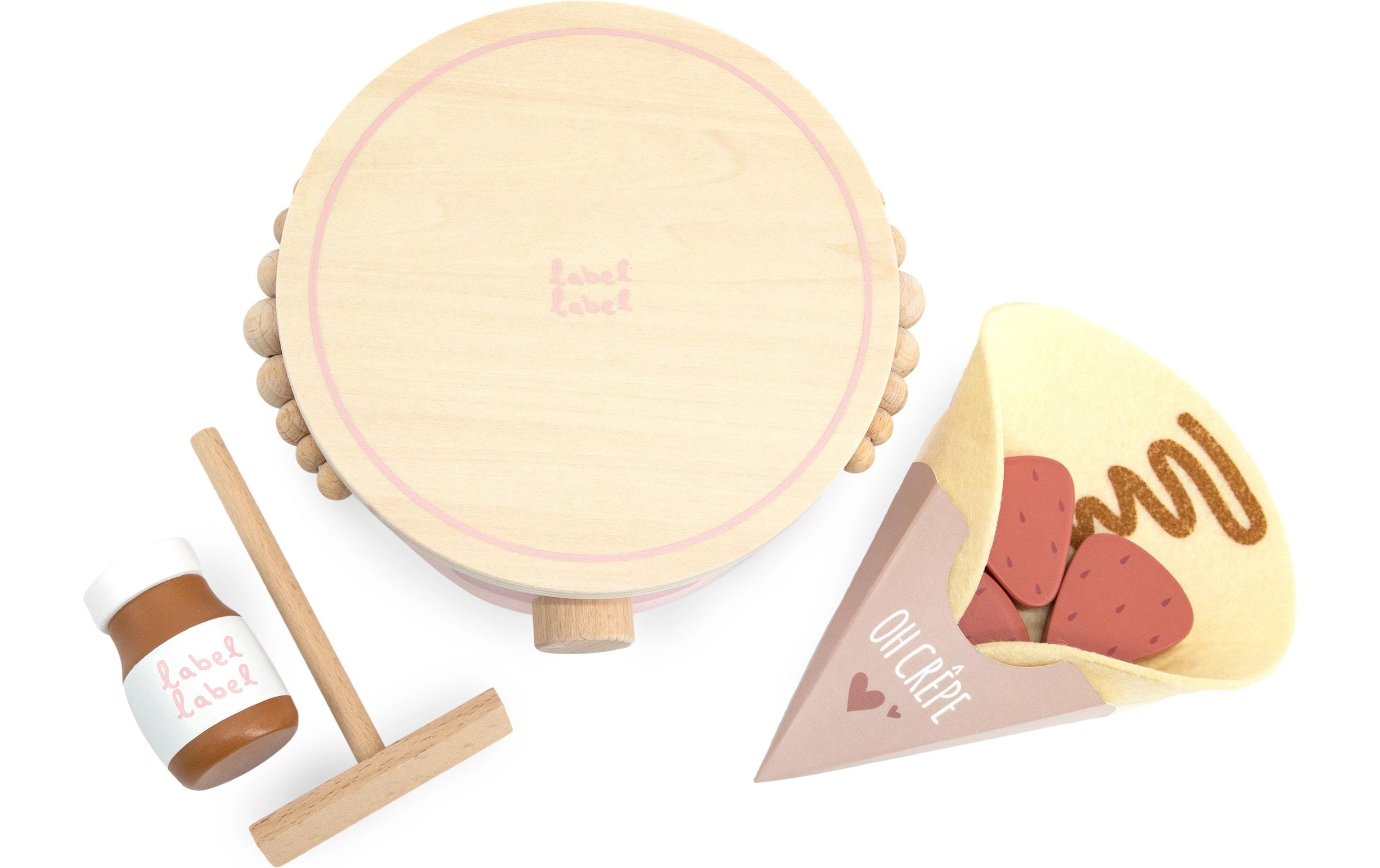 Spiellebensmittel »Label Pink« Holzart: Buche (China)