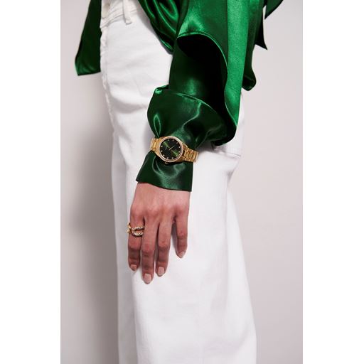 Sif Jakobs Jewellery Valeria SJ-W1046 Ur, Guld/Grøn, 32,5 mm