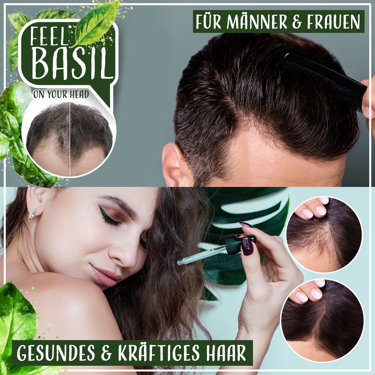 Adema Natural® Feel Basil | Haarwachstum Serum