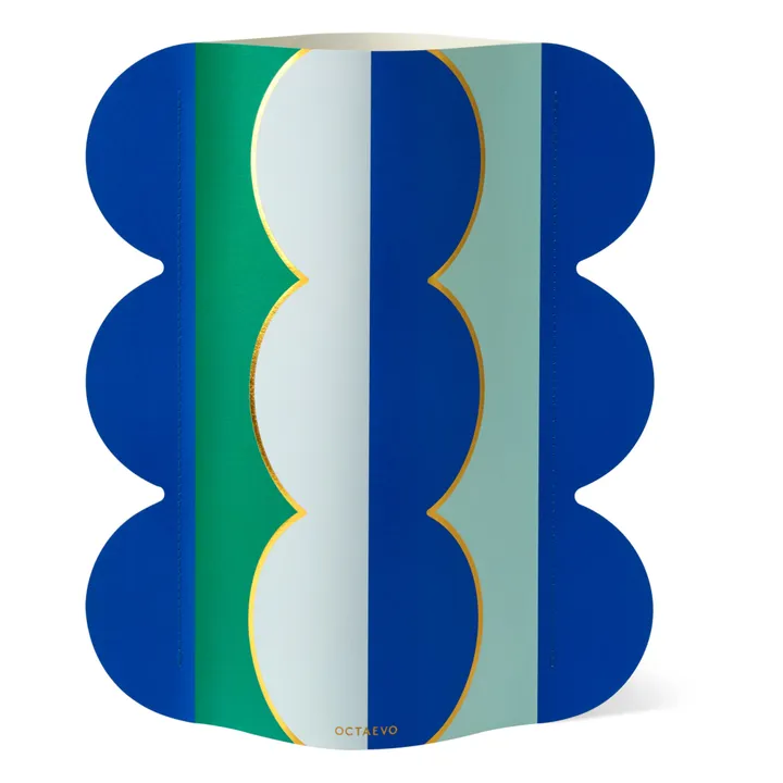 Octaevo Vase Riviera en papier | Bleu
