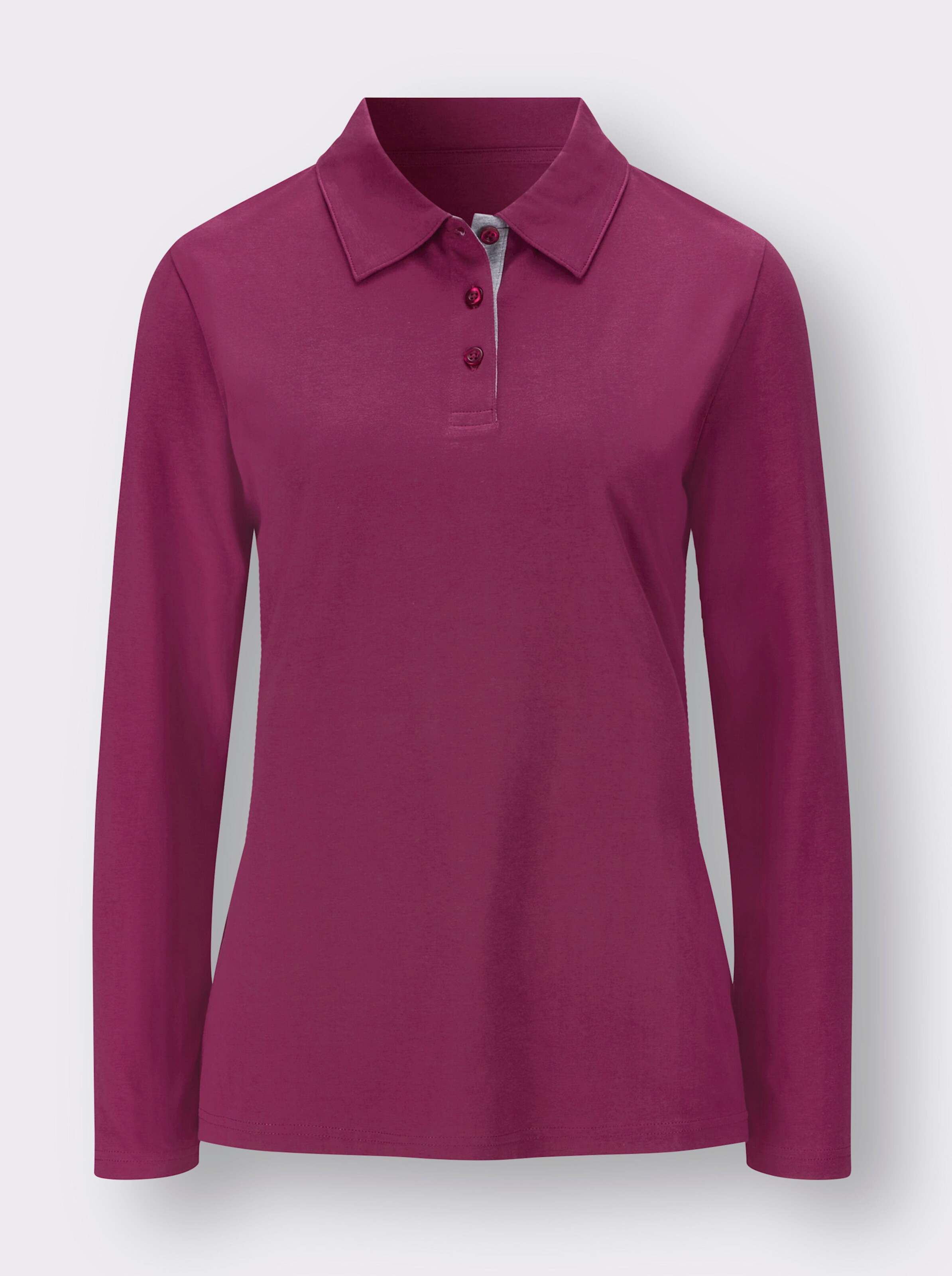 Langarm-Poloshirt