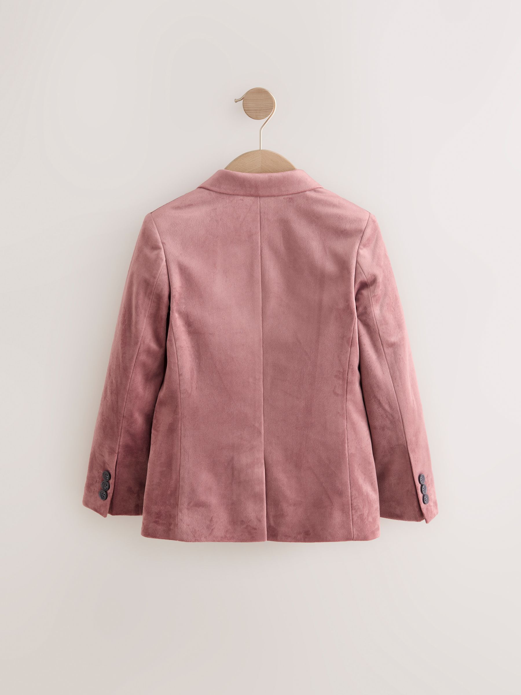 Lichtroze - Fluwelen blazer (3 - 16 jr)