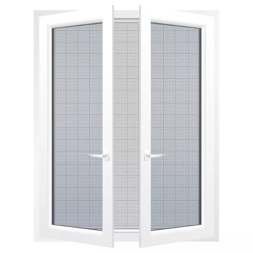Toile Moustiquaire pour fenêtre (250 x 250 cm) Blanc