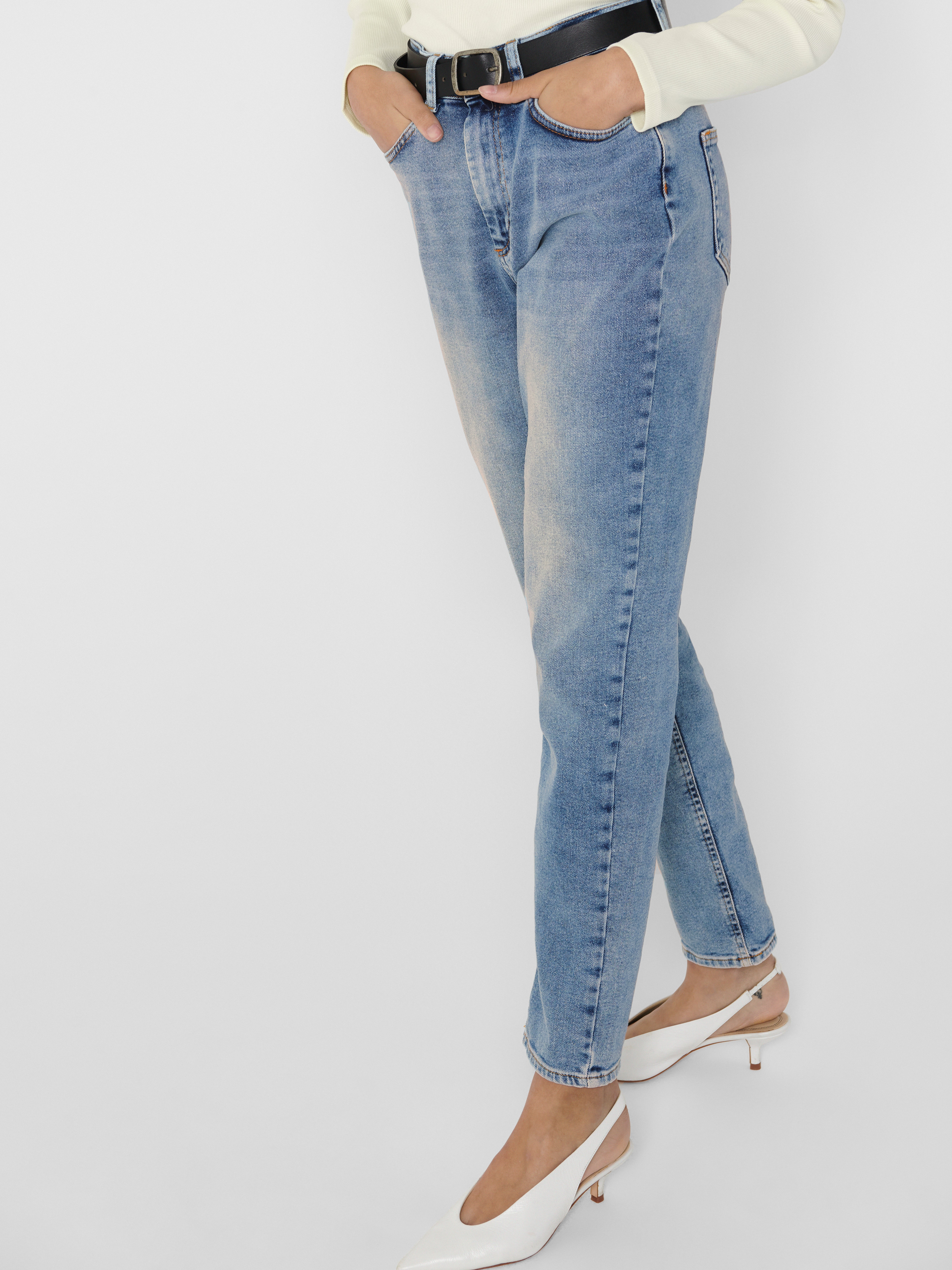 ONLVENEDA Hohe Taille Hohe Taille Jeans Light Blue Denim