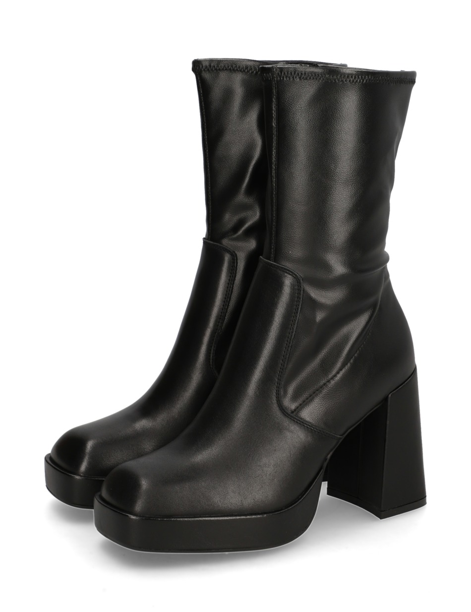 Lederkombination Stiefelette