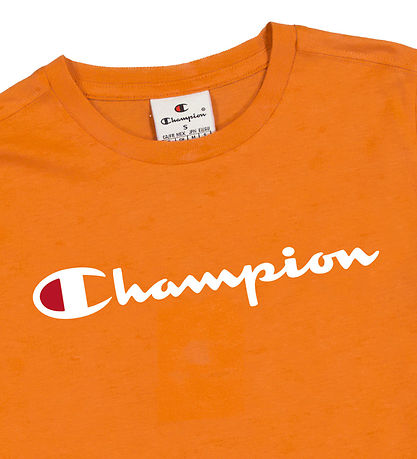 Champion T-Shirt - Orange m. Print