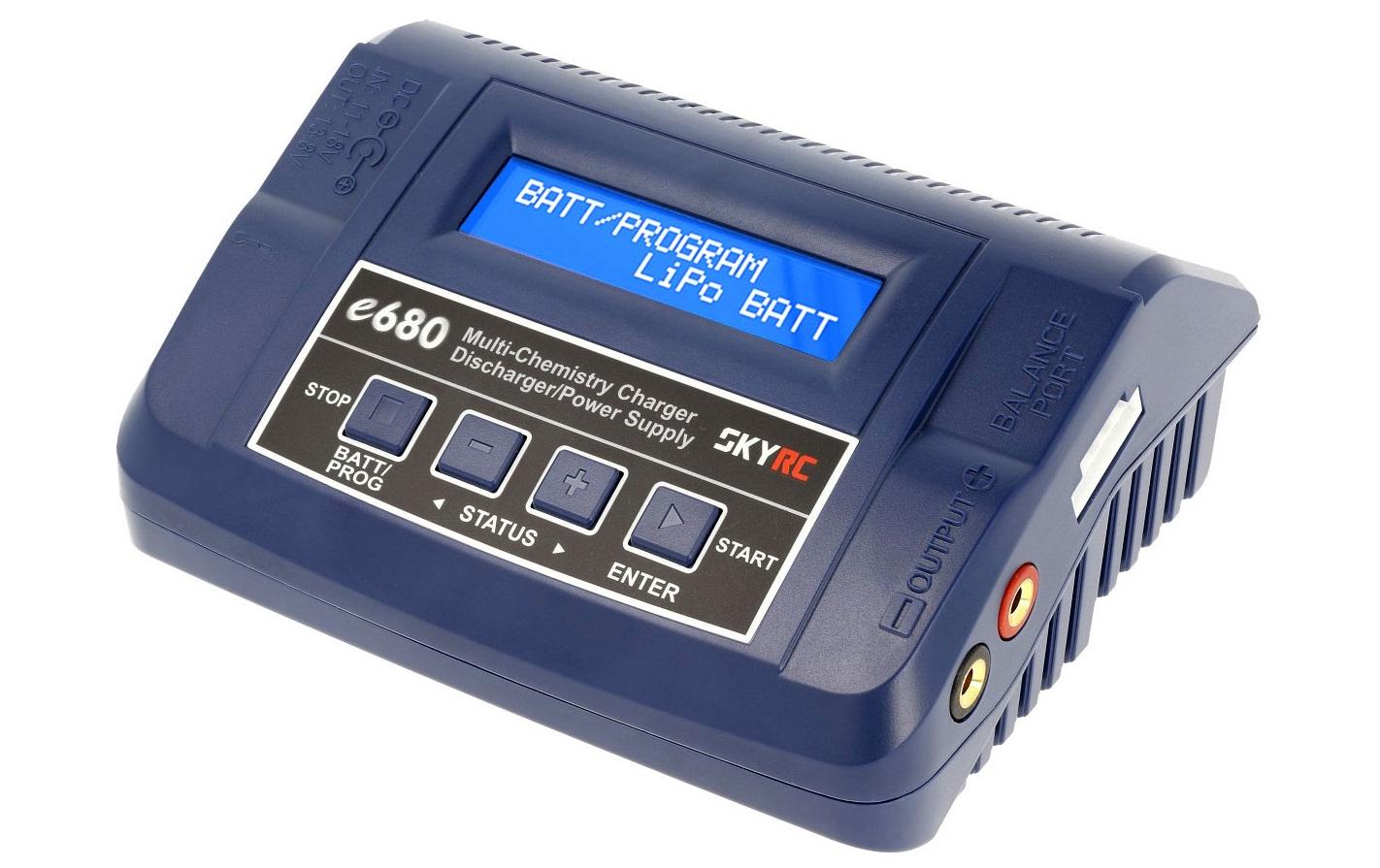 Ladegerät e680, AC/DC, 80W, 1-6SLadegeräte für 1-6S LiPo Akkus
