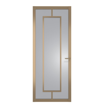 Arne & Bodil binnendeur ABE108 rook glas - metallic brons staallook afwerking