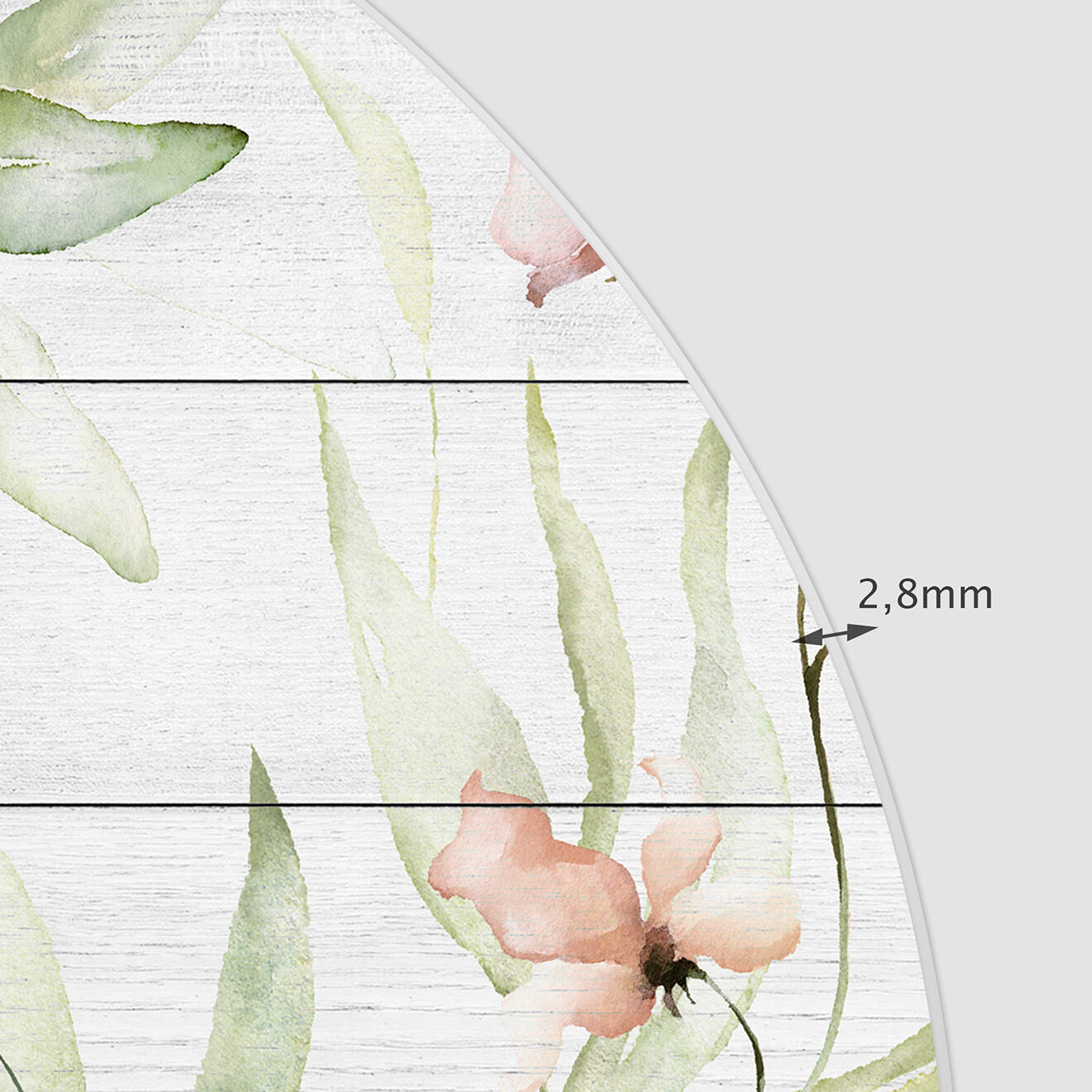 Floorart Tête de lit en vinyle Arco Jardín 2 multicolore - 160x165 cm