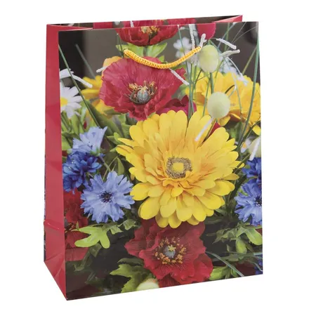 Idena Geschenktasche Flower 35 x 25 x 8cm, sortiert