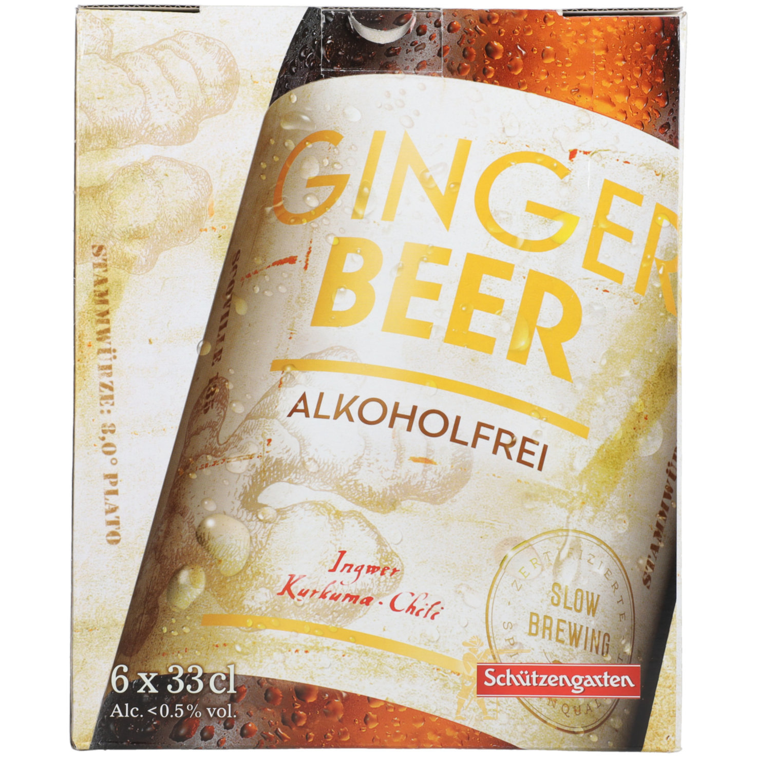 Schützengarten Ginger Beer alkoholfrei 6x33cl -198cl