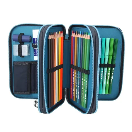 Depesche 3-Fach Federtasche LED Fußball