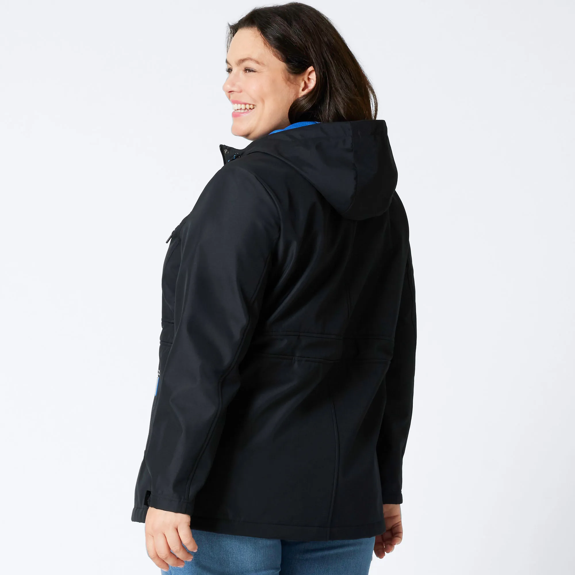 Damen-Jacke mit Kapuze, große Größen