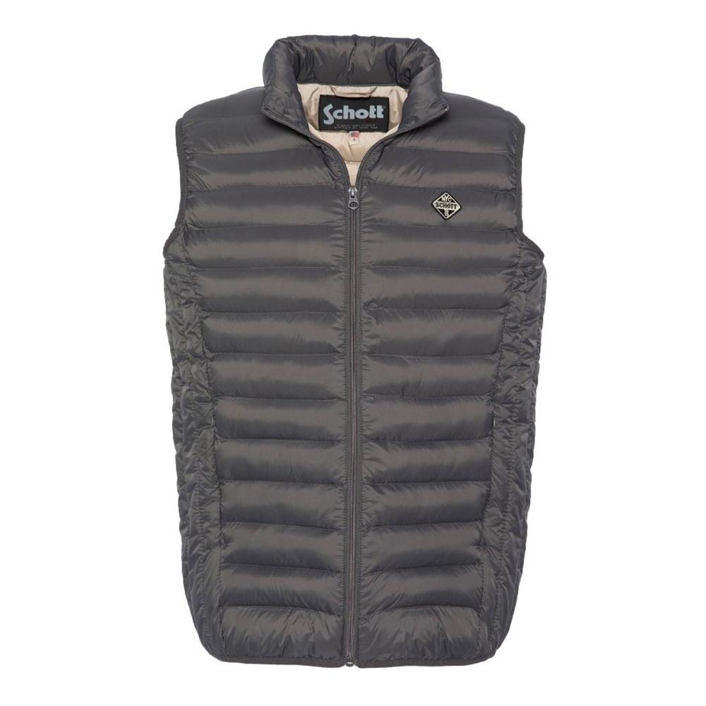 Schott Doudoune Sans Manche Grise Homme Schott Land