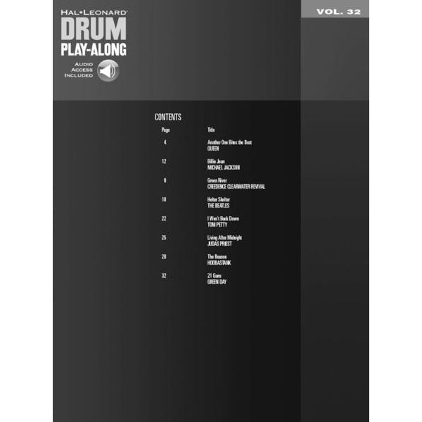 Hal Leonard Drum Play-Along Songs f Begin.