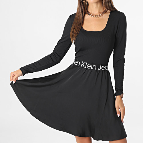 Robe Manches Longues Flare Femme 2714 Noir