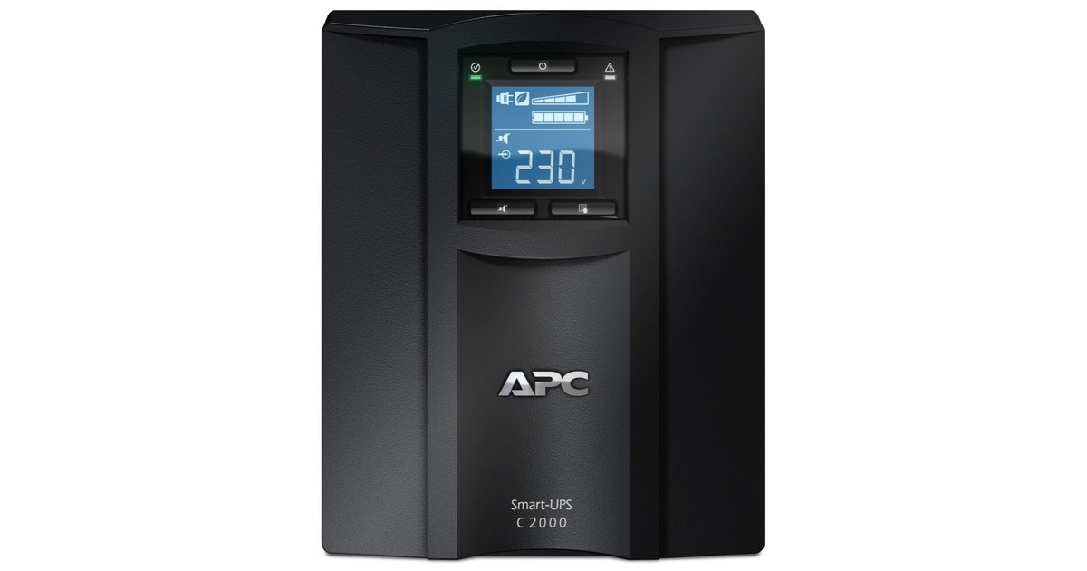 APCSmart-UPS SMC2000I Noodstroomvoeding ups  (Zwart, 6x C13, 1x C19, Tower, USB, 2000VA)