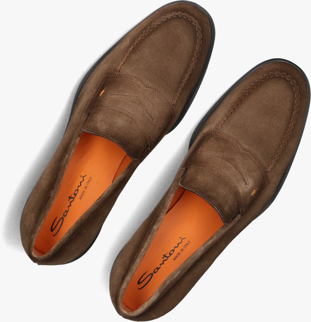 bruine santoni nette schoenen 18964