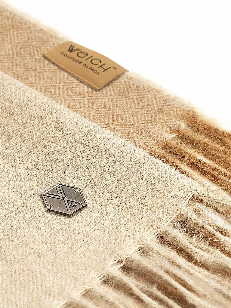 WEICH COUTURE ALPACA Edelhaardecke TIRA 130x180cm Beige  beige
