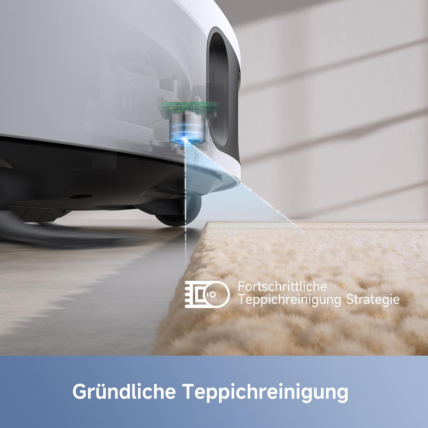 Mova E30 Ultra saugroboter mit wischfunktion, automatischer Entleerung & Mop-Selbstreinigung, 7000Pa, 10,5mm Mop-Anhebung, Robo Swing Tech, Ultraschall-Teppicherkennung, 75 Tage Hands-Off Reinigung