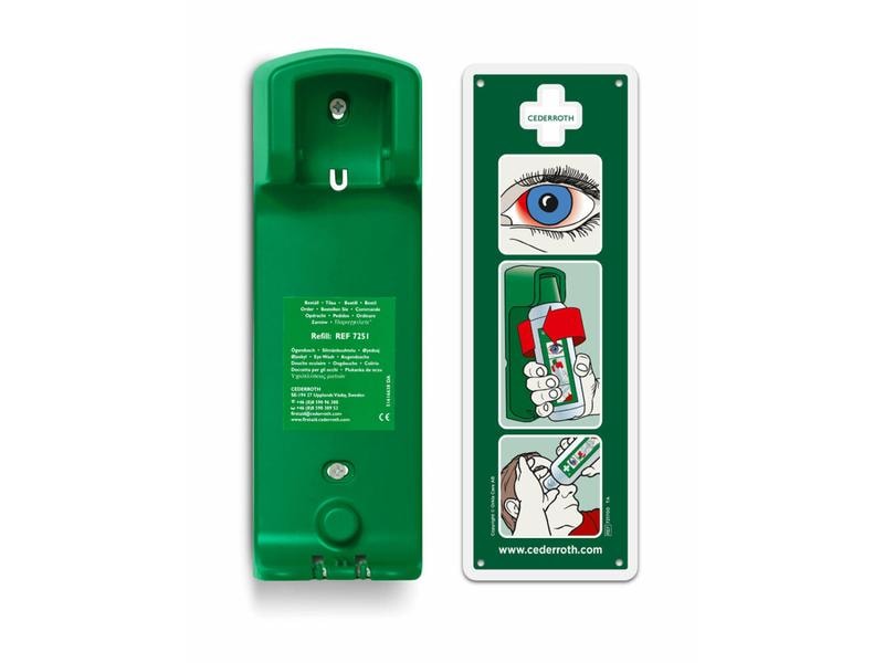 Cederroth Wandhalterung zu Augendusche 500 ml Wandhalterung für Montage am Arbeitsplatz