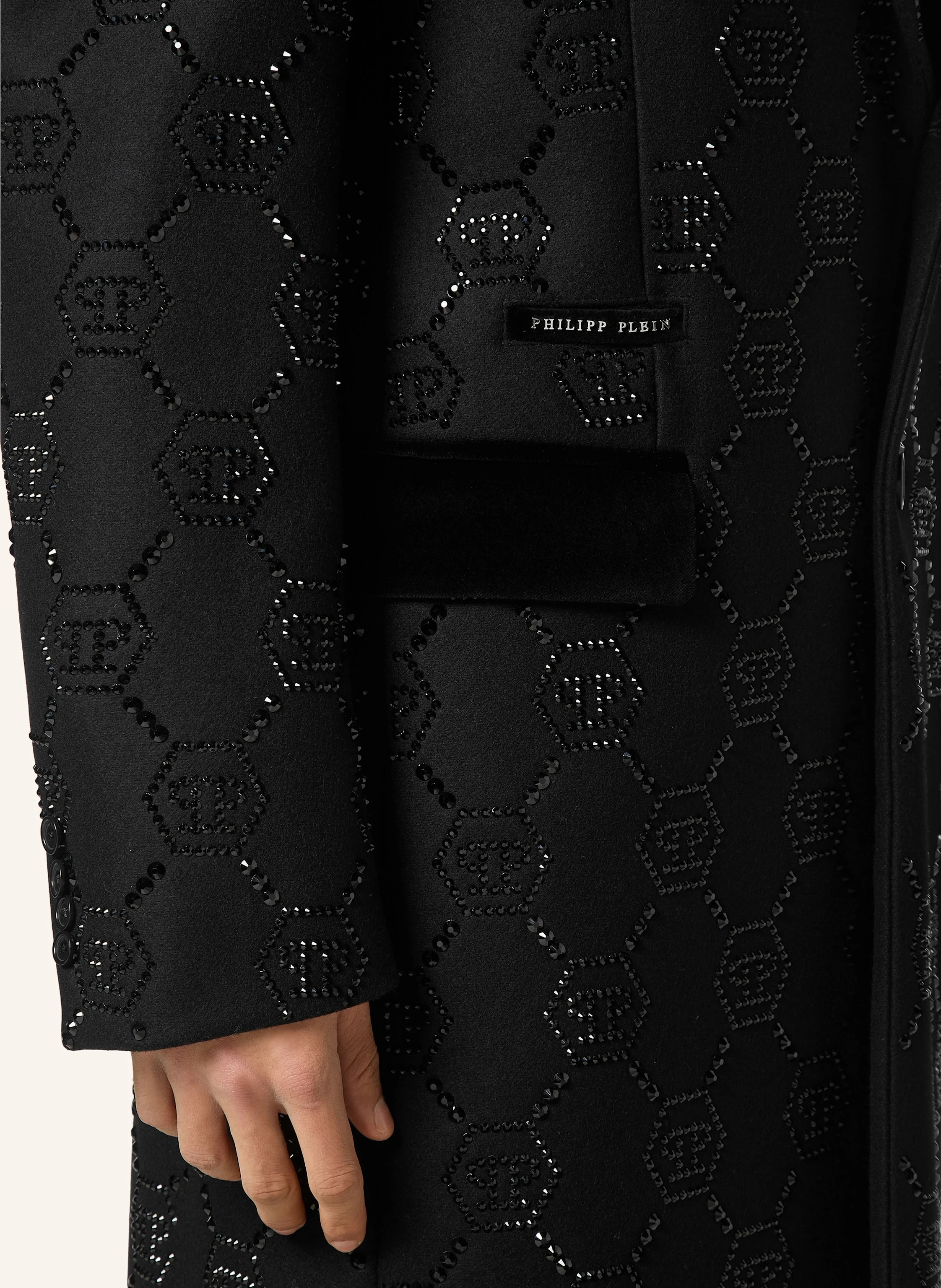 PHILIPP PLEIN Wollmantel MONOGRAM