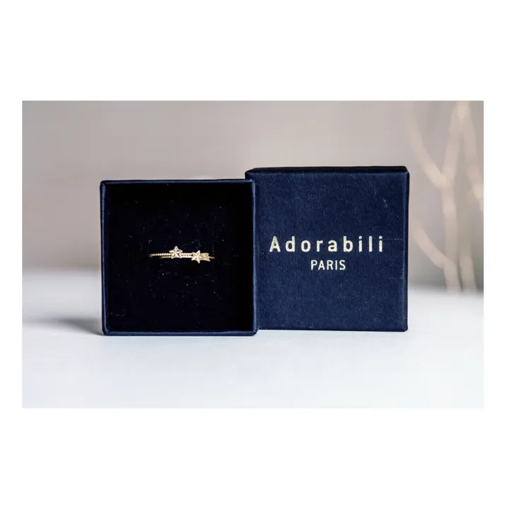 Adorabili Duo de Bagues Etoiles | Doré