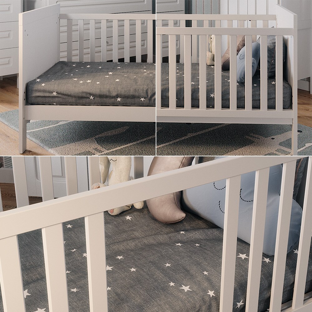 Vitalispa Babybett Ajaton Weiß 144,4 x 83 cm