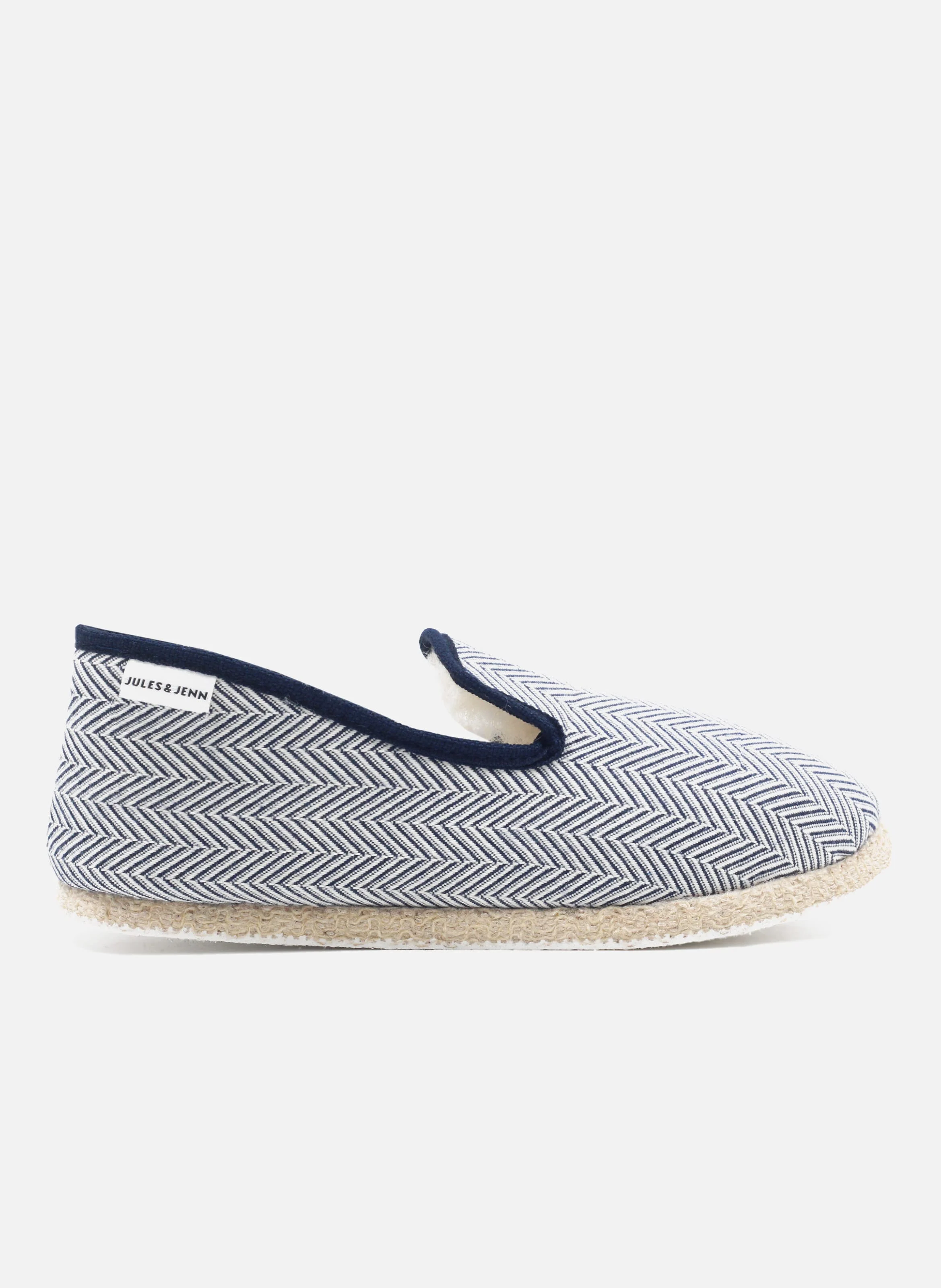 Charentaises tissu | Blanc