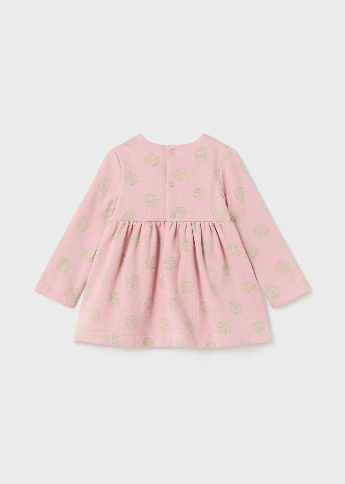 Vestido infantil com estampa jacquard