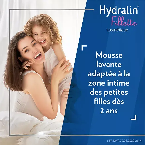 Espuma de limpeza Hydralin Fillette para cuidados íntimos 150ml