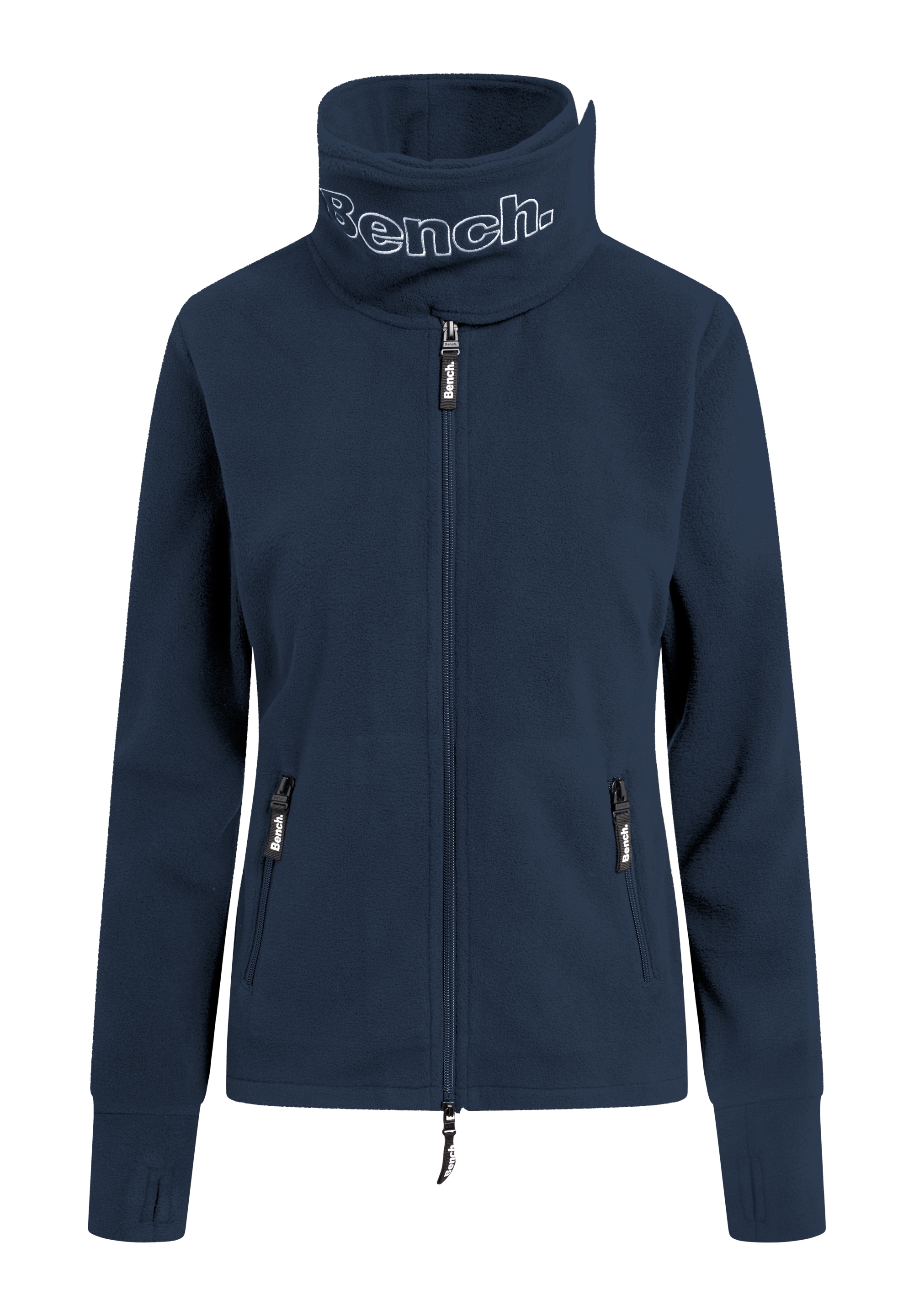 Bench. Fleecejacke »FUNNEL« 1 Stk. tlg. ohne Kapuze mit Glitzerstickerei